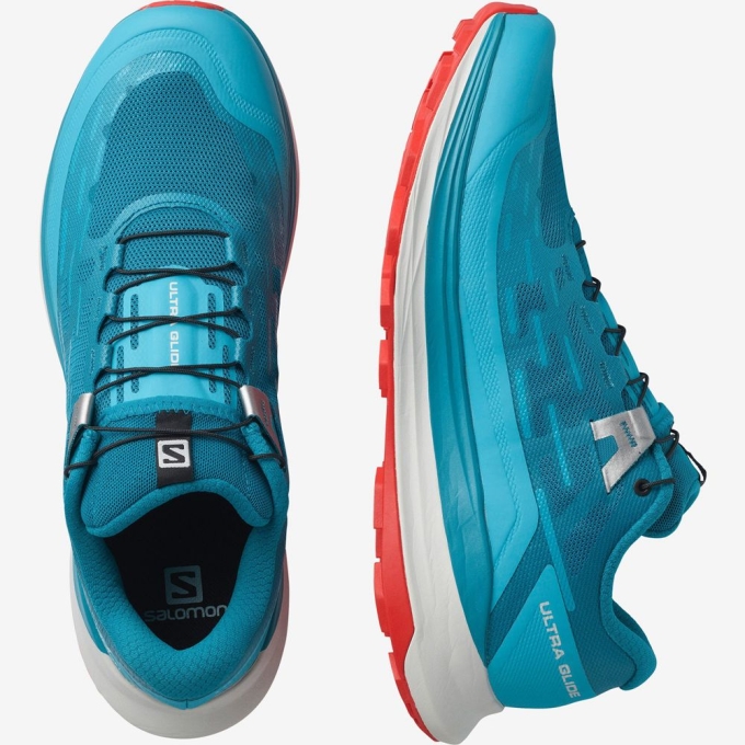 Tenis Para Trail Running Salomon ULTRA GLIDE Hombre Azur | MX-247MBGI