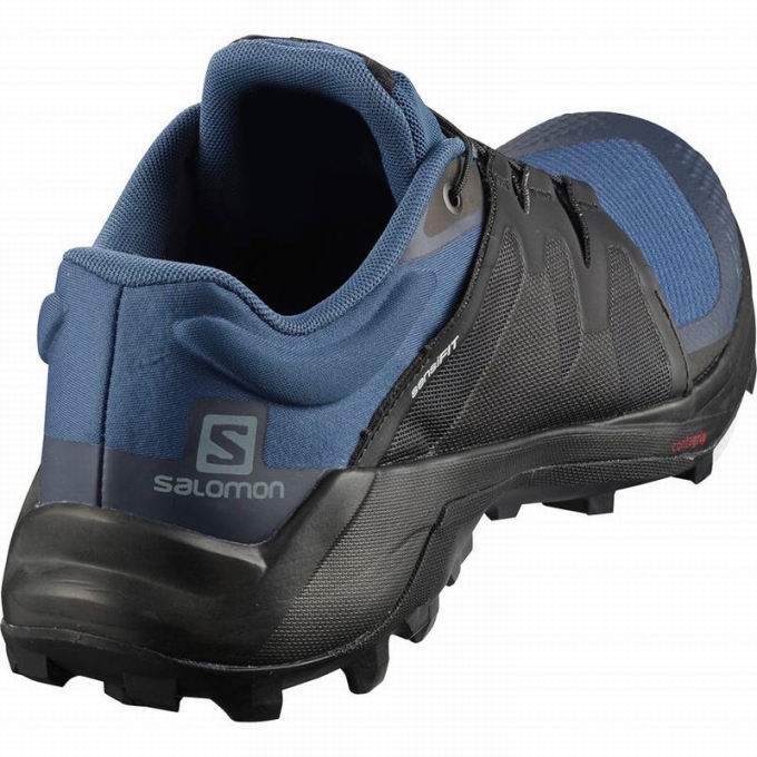 Tenis Para Trail Running Salomon WILDCROSS Hombre Azul Marino Negros | MX-547VBYF