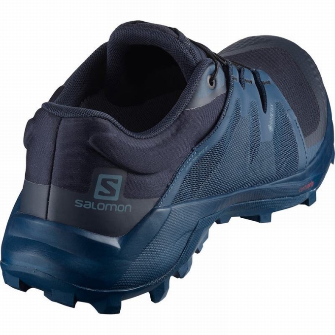 Tenis Para Trail Running Salomon WILDCROSS GTX Hombre Azul Marino | MX-951RXUE