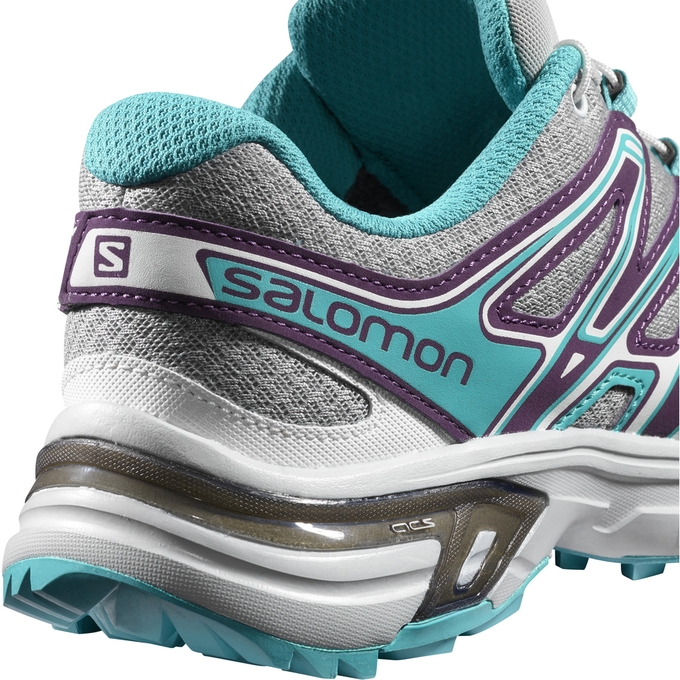 Tenis Para Trail Running Salomon WINGS FLYTE 2 W Mujer Plateados Turquesa | MX-134MJBR