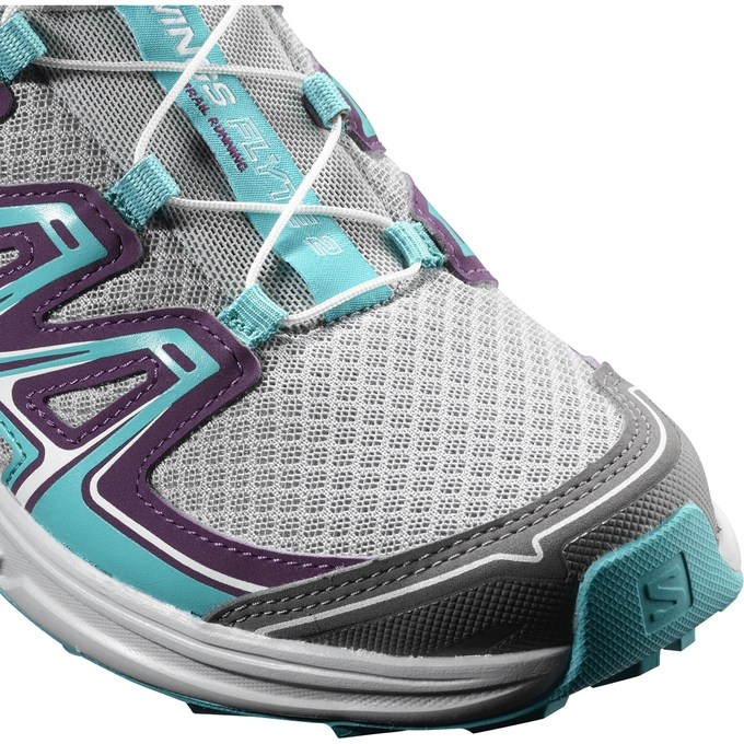 Tenis Para Trail Running Salomon WINGS FLYTE 2 W Mujer Plateados Turquesa | MX-134MJBR