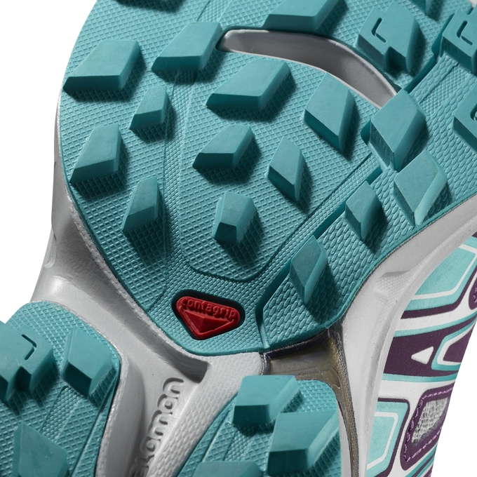 Tenis Para Trail Running Salomon WINGS FLYTE 2 W Mujer Plateados Turquesa | MX-134MJBR