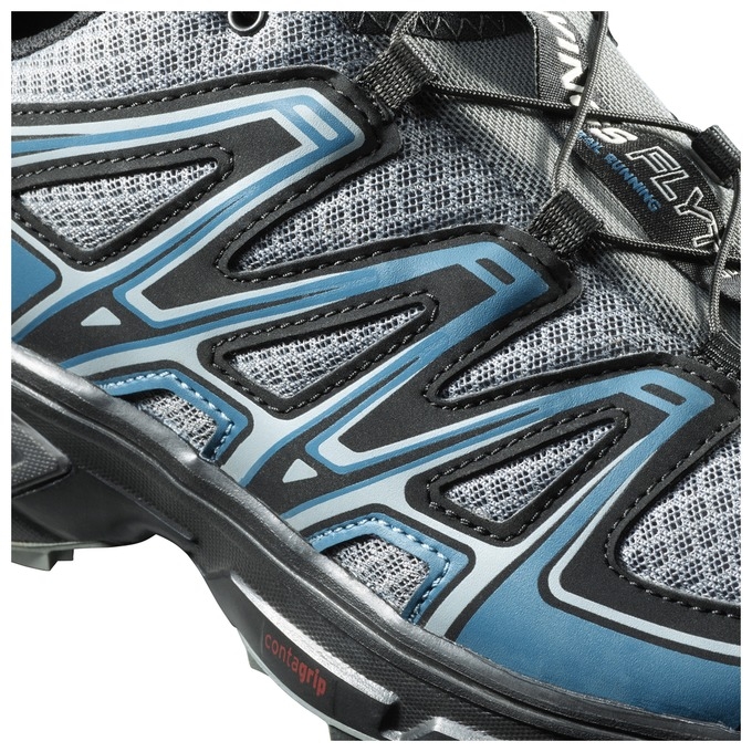 Tenis Para Trail Running Salomon WINGS FLYTE 2 Hombre Azul Marino Amarillos | MX-265FNRA