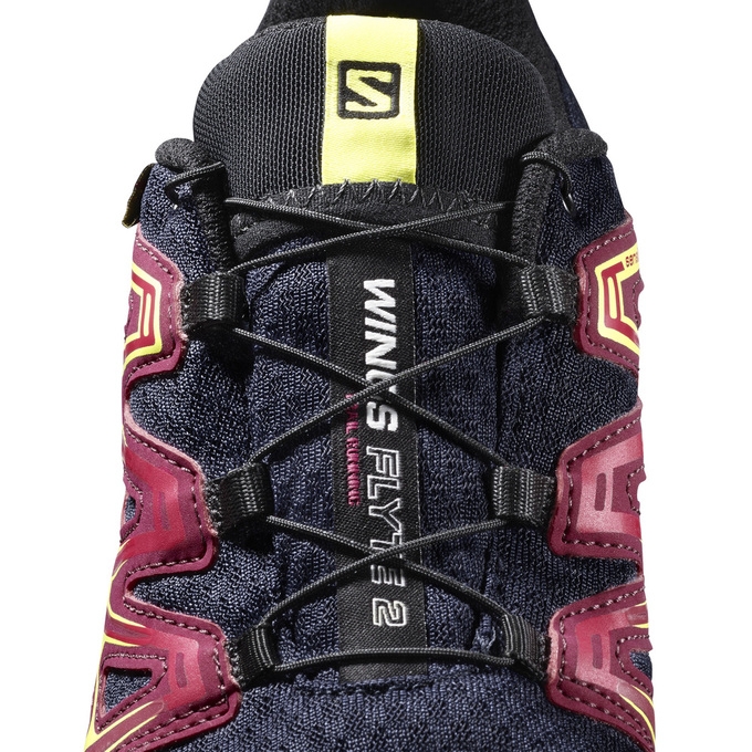 Tenis Para Trail Running Salomon WINGS FLYTE 2 GTX W Mujer Rosas Azul Marino | MX-531KUVS