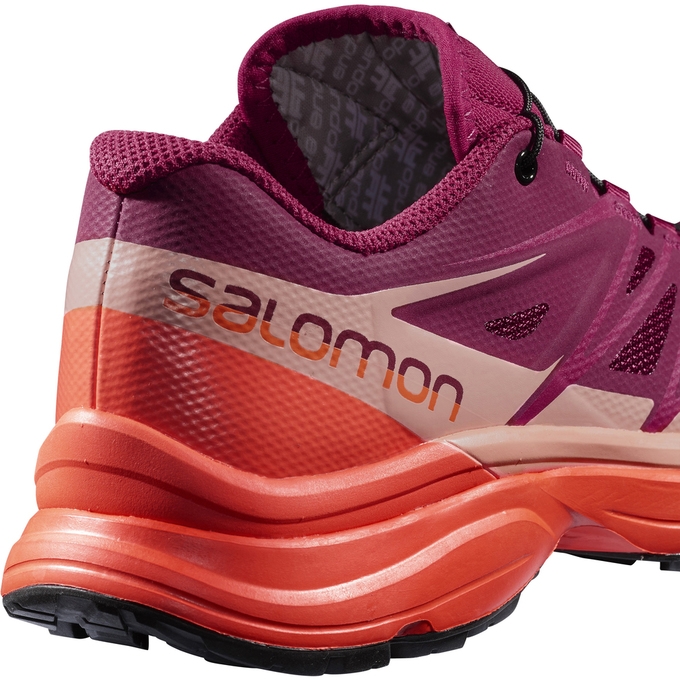 Tenis Para Trail Running Salomon WINGS PRO 3 W Mujer Morados Naranjas | MX-531SDAE