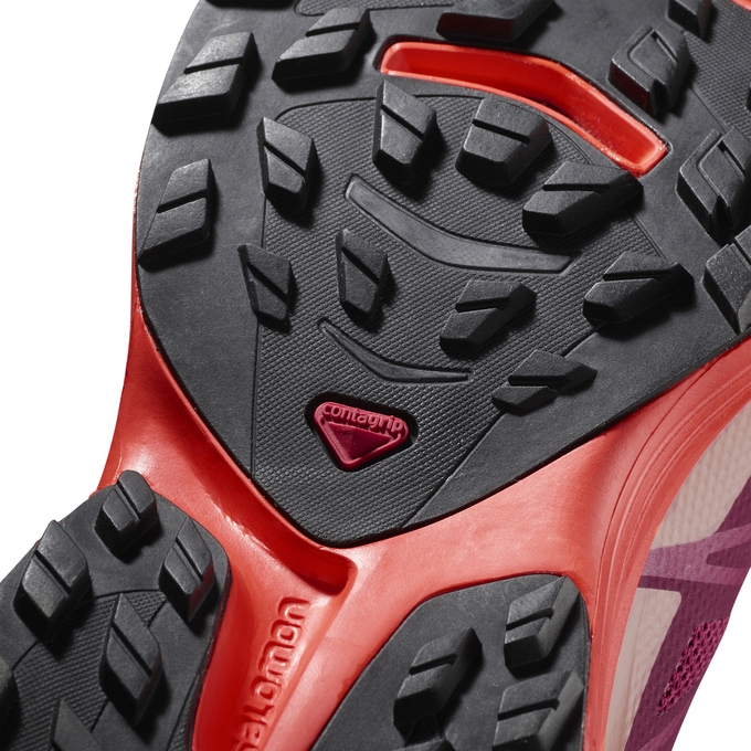 Tenis Para Trail Running Salomon WINGS PRO 3 W Mujer Morados Naranjas | MX-531SDAE