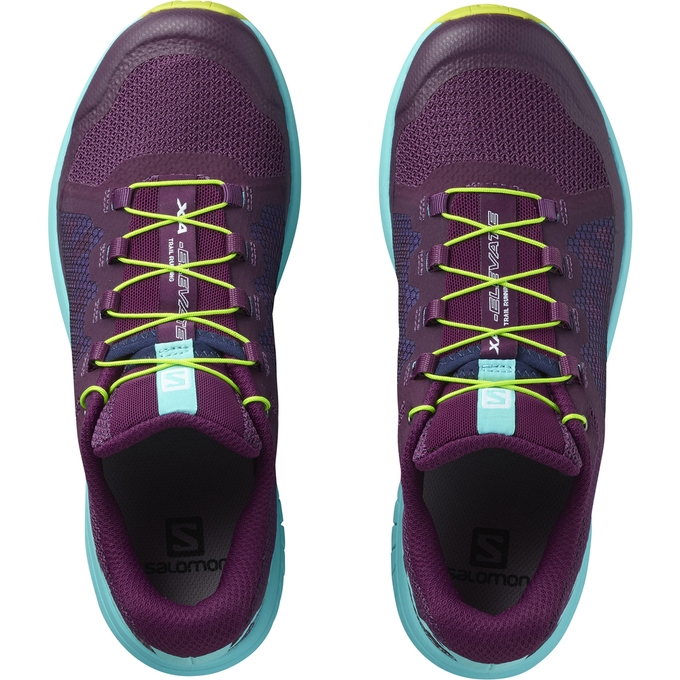 Tenis Para Trail Running Salomon XA ELEVATE W Mujer Morados Oscuro Azules | MX-170KWNO