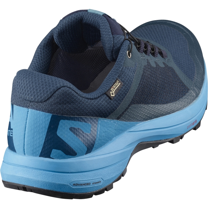 Tenis Para Trail Running Salomon XA ELEVATE GTX Hombre Negros Verdes Oscuro | MX-507NDFV