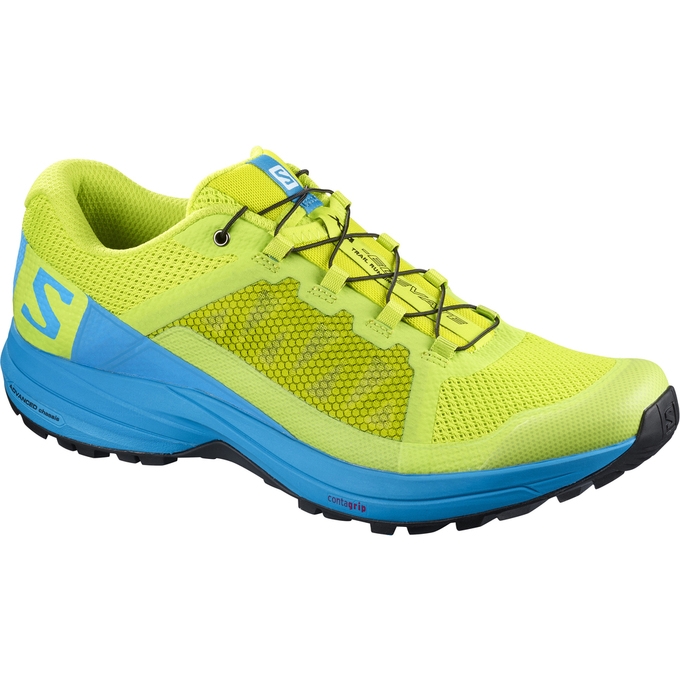 Tenis Para Trail Running Salomon XA ELEVATE Hombre Amarillos Azules | MX-853AOTI