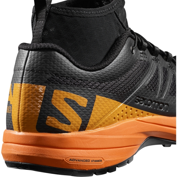 Tenis Para Trail Running Salomon XA ENDURO Hombre Negros Naranjas | MX-837GOUY