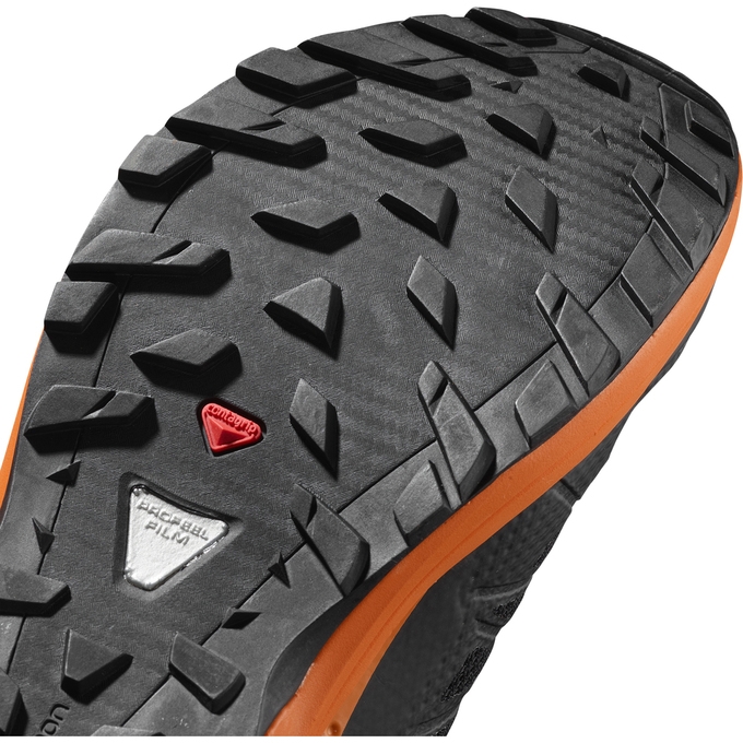 Tenis Para Trail Running Salomon XA ENDURO Hombre Negros Naranjas | MX-837GOUY