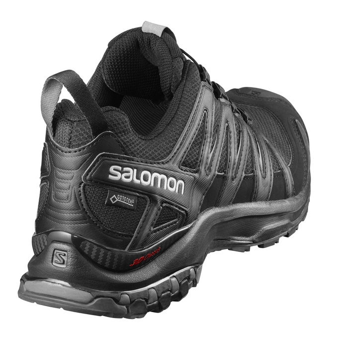 Tenis Para Trail Running Salomon XA PRO 3D GTX Hombre Negros Rojos | MX-017ZKMP