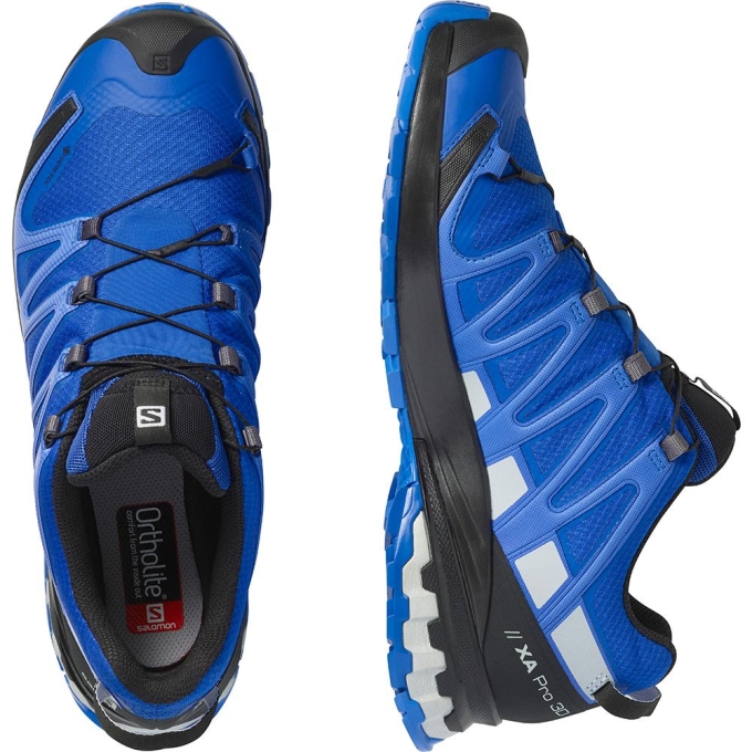 Tenis Para Trail Running Salomon XA PRO 3D V8 GORE-TEX Hombre Azul Marino | MX-186UKSV