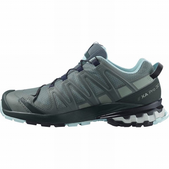 Tenis Para Trail Running Salomon XA PRO 3D V8 GORE-TEX Mujer Verdes | MX-291FSDR