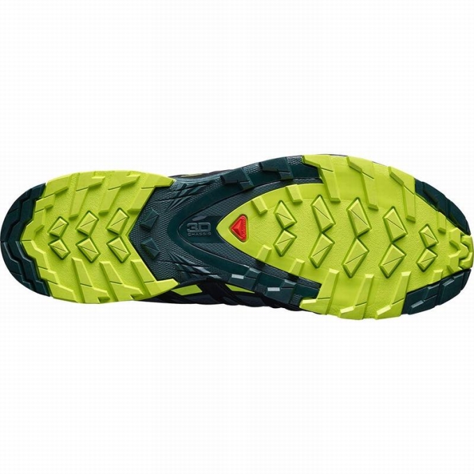 Tenis Para Trail Running Salomon XA PRO 3D V8 GORE-TEX Hombre Negros Verdes Claro | MX-370VIKF