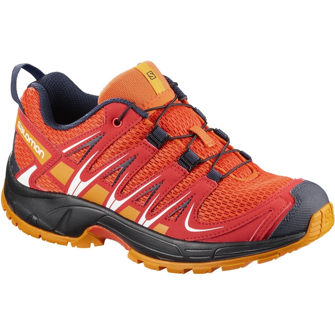 Tenis Para Trail Running Salomon XA PRO 3D K Niños Naranjas | MX-513GYTK