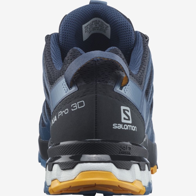 Tenis Para Trail Running Salomon XA PRO 3D V8 Hombre Azules | MX-609EVOK