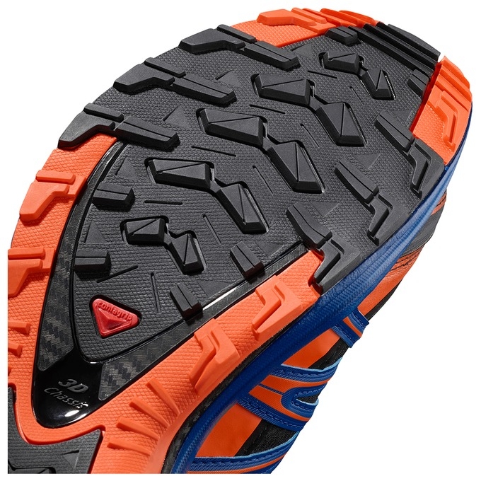 Tenis Para Trail Running Salomon XA PRO 3D GTX LTD Hombre Negros Naranjas Azules | MX-659ZXEW