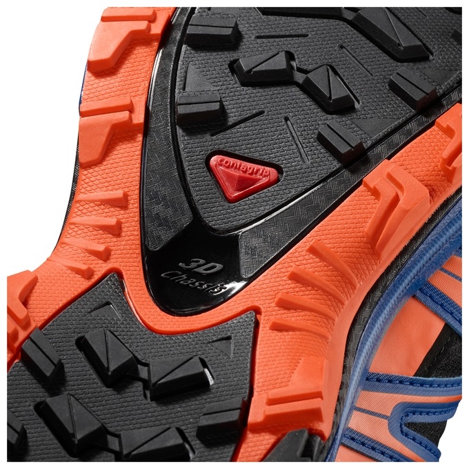 Tenis Para Trail Running Salomon XA PRO 3D GTX LTD Hombre Negros Naranjas Azules | MX-659ZXEW