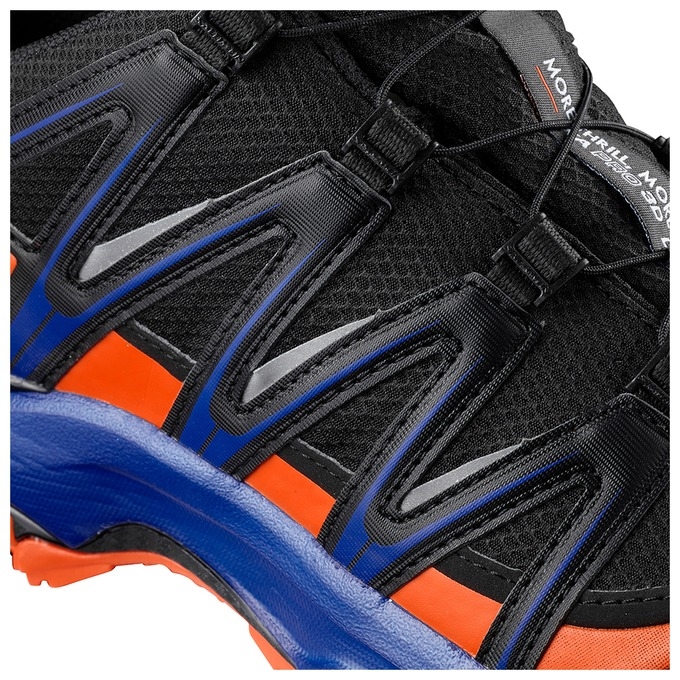 Tenis Para Trail Running Salomon XA PRO 3D GTX LTD Hombre Negros Naranjas Azules | MX-659ZXEW