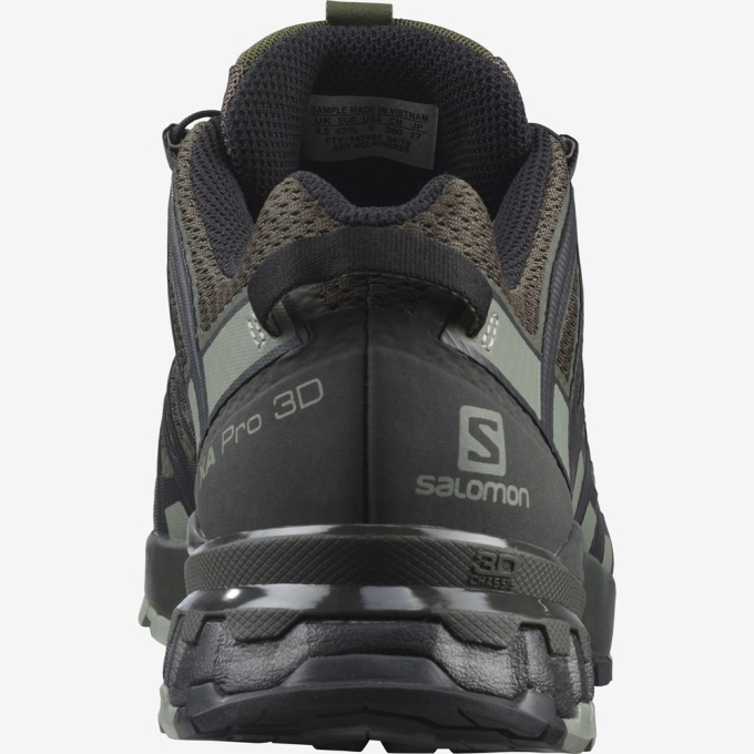 Tenis Para Trail Running Salomon XA PRO 3D V8 WIDE Hombre Verdes | MX-712BSZC