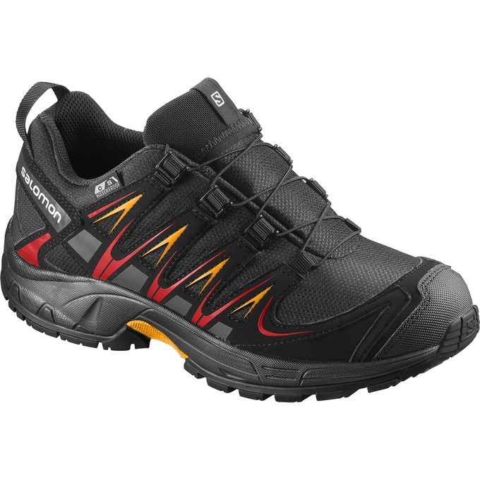 Tenis Para Trail Running Salomon XA PRO 3D CSWP K Niños Negros | MX-803SPKN