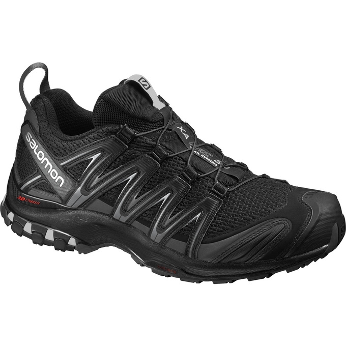 Tenis Para Trail Running Salomon XA PRO 3D WIDE Hombre Negros | MX-942LOSB