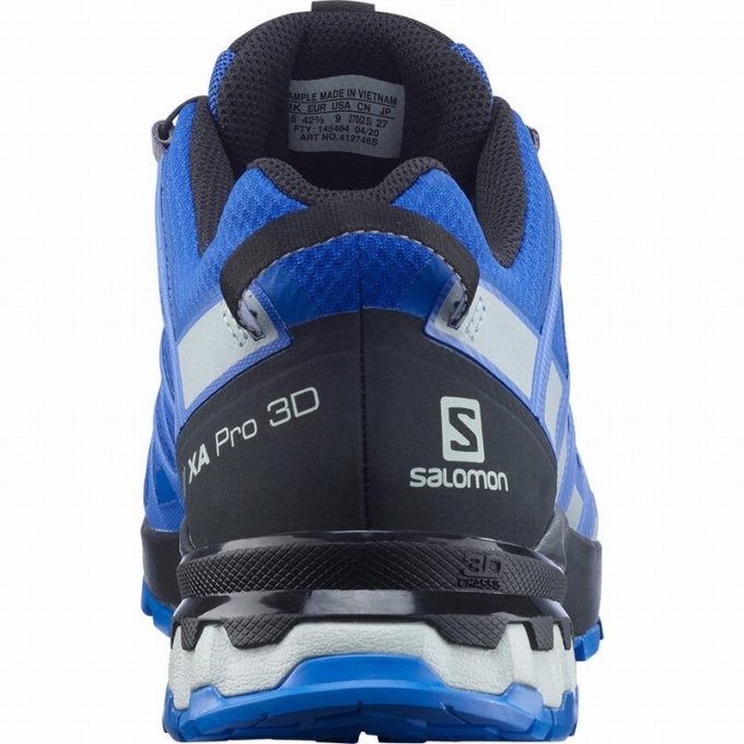 Tenis Para Trail Running Salomon XA PRO 3D V8 GORE-TEX Hombre Negros Azules | MX-954EBIV