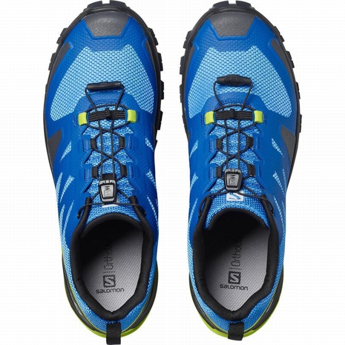 Tenis Para Trail Running Salomon XA ROGG Hombre Azules Negros | MX-068NHJT