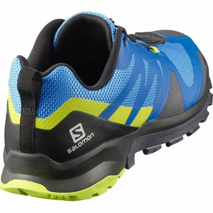 Tenis Para Trail Running Salomon XA ROGG Hombre Azules Negros | MX-068NHJT