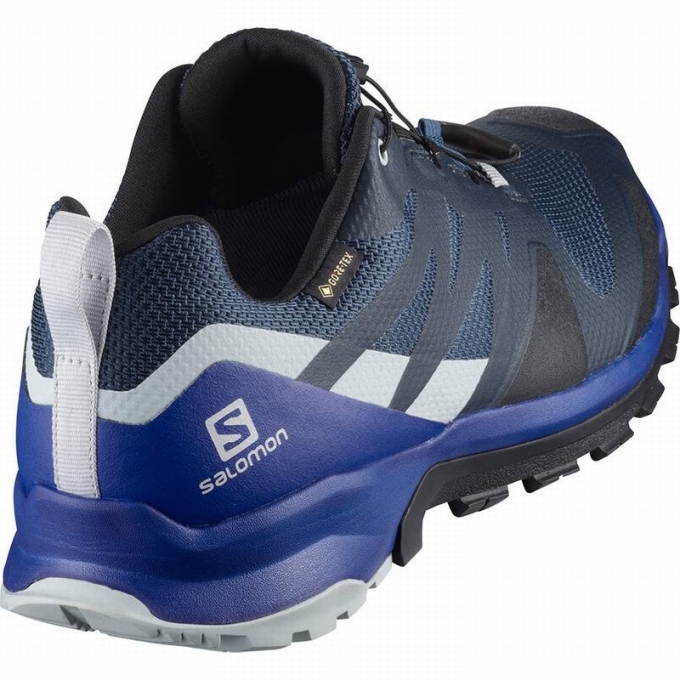 Tenis Para Trail Running Salomon XA ROGG GTX Hombre Azul Marino Negros | MX-297WLFI