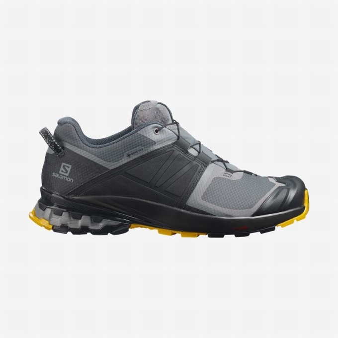 Tenis Para Trail Running Salomon XA WILD GORE-TEX Hombre Negros | MX-659FTVN