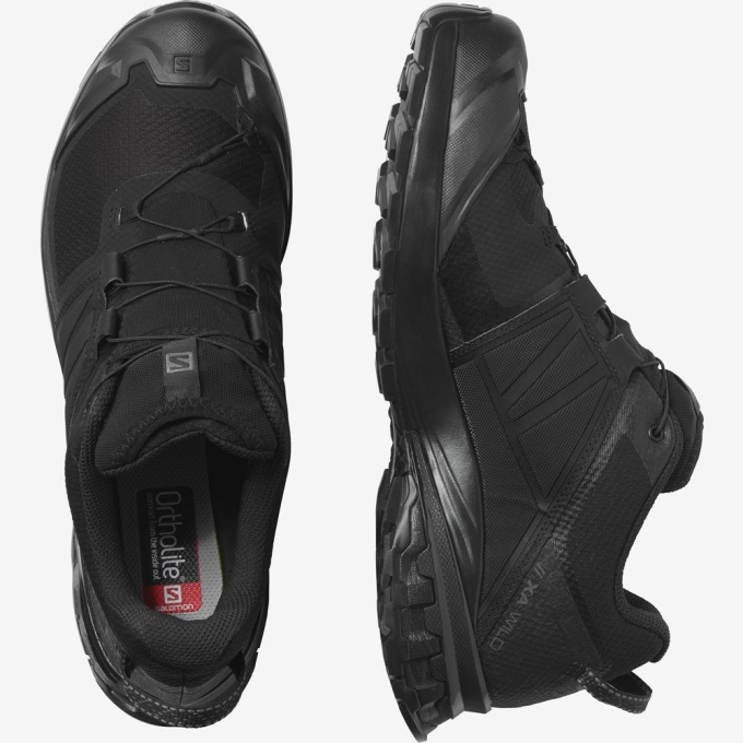 Tenis Para Trail Running Salomon XA WILD GORE-TEX Hombre Negros | MX-681ZEWA