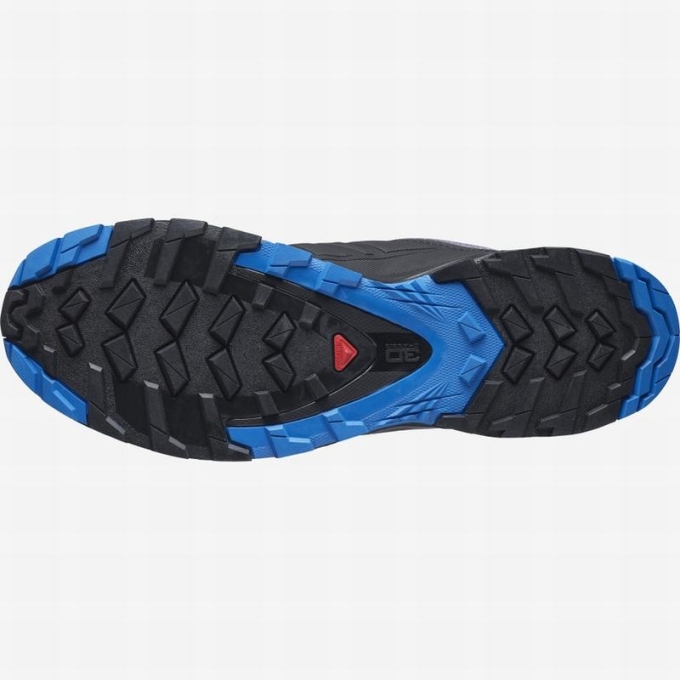 Tenis Para Trail Running Salomon XA WILD Hombre Negros Azules | MX-857SEKV