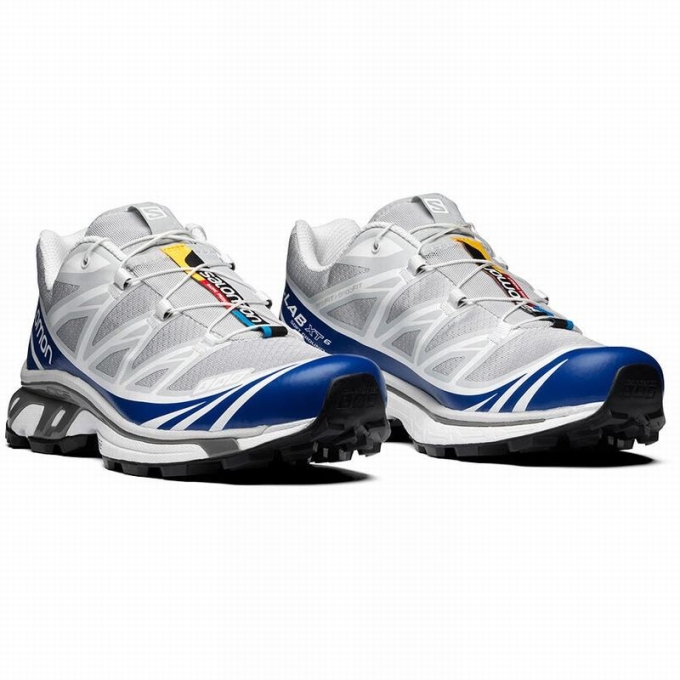 Tenis Para Trail Running Salomon XT-6 Hombre Azules Blancos | MX-315WZLD