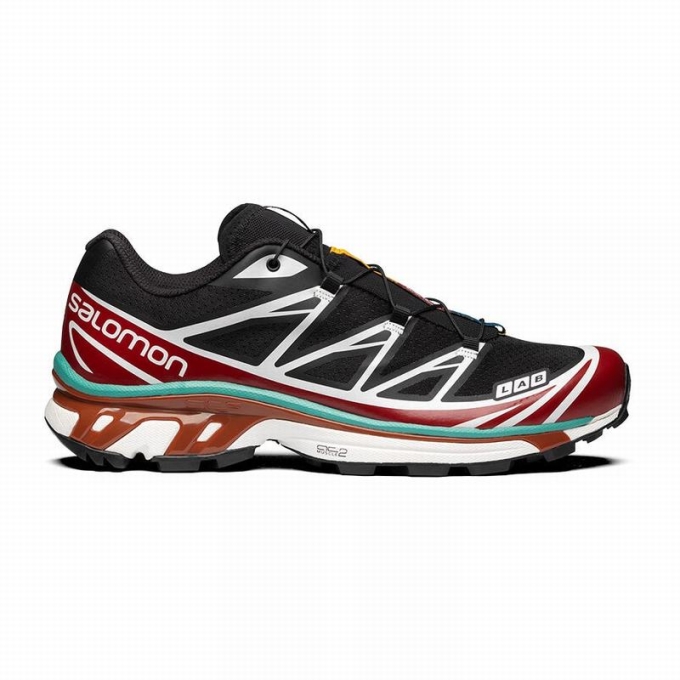 Tenis Para Trail Running Salomon XT-6 Hombre Negros Rojos | MX-395GQOR