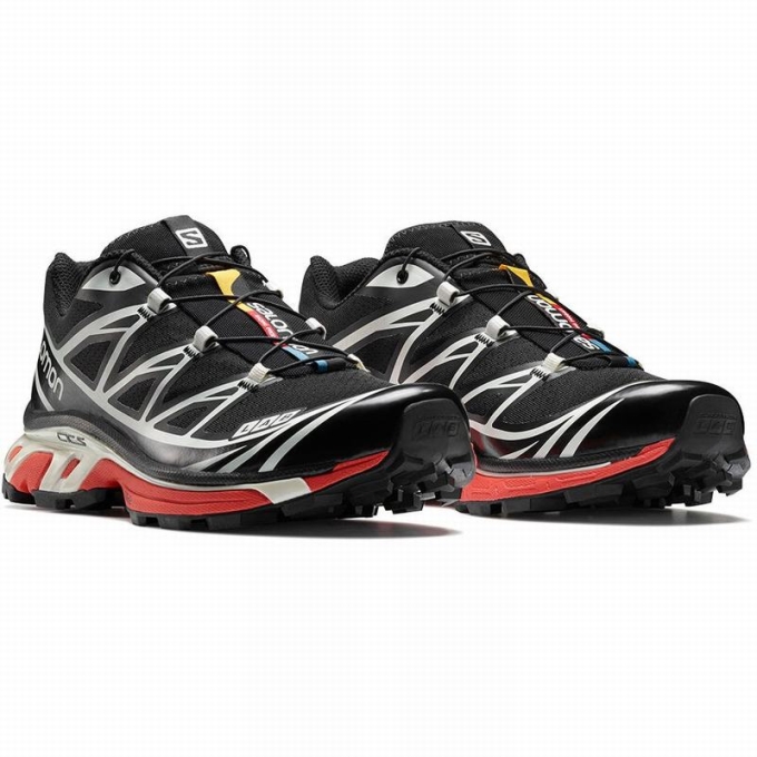 Tenis Para Trail Running Salomon XT-6 Hombre Negros Rojos | MX-406BLOH