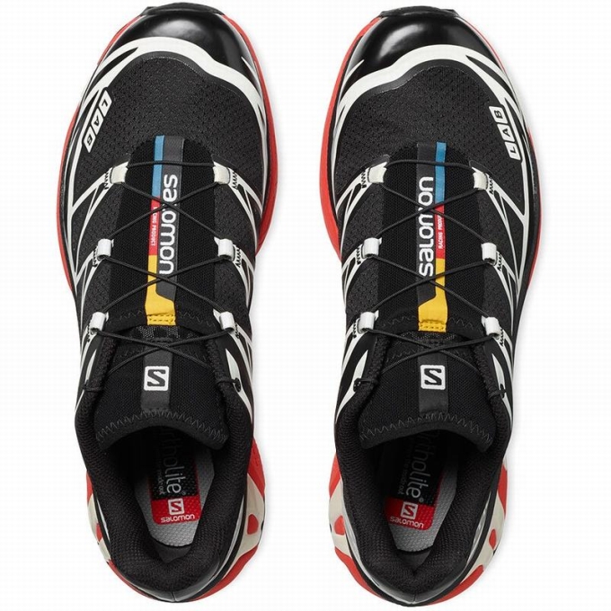 Tenis Para Trail Running Salomon XT-6 Hombre Negros Rojos | MX-406BLOH