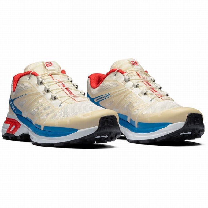 Tenis Para Trail Running Salomon XT-WINGS 2 Hombre Beige Rojos | MX-237YWBA