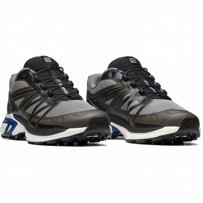 Tenis Para Trail Running Salomon XT-WINGS 2 Hombre Grises Negros | MX-487QBEY