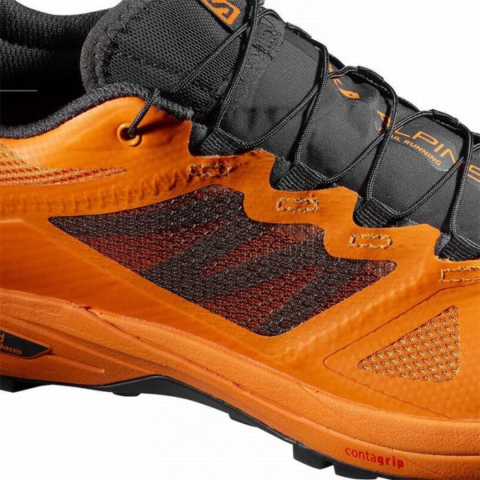 Tenis Para Trail Running Salomon X ALPINE /PRO Hombre Grises Oscuro Naranjas | MX-387KMXL