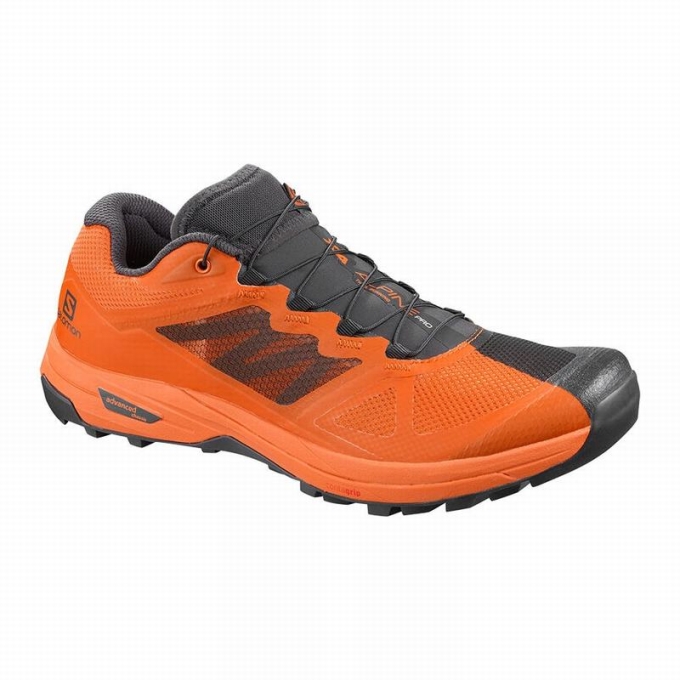 Tenis Para Trail Running Salomon X ALPINE /PRO Hombre Grises Oscuro Naranjas | MX-387KMXL