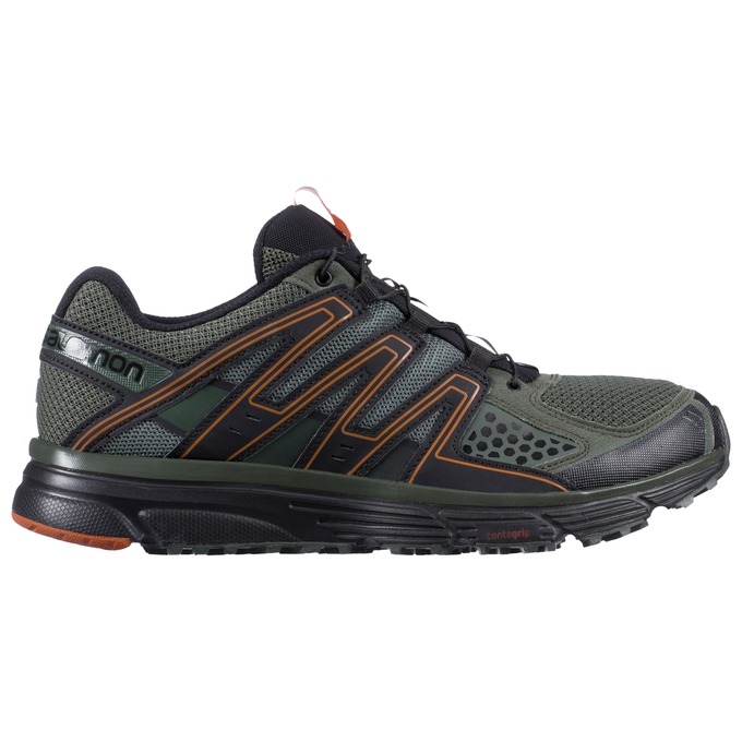 Tenis Para Trail Running Salomon X-MISSION 3 Hombre Verde Oliva Negros | MX-235WJXF