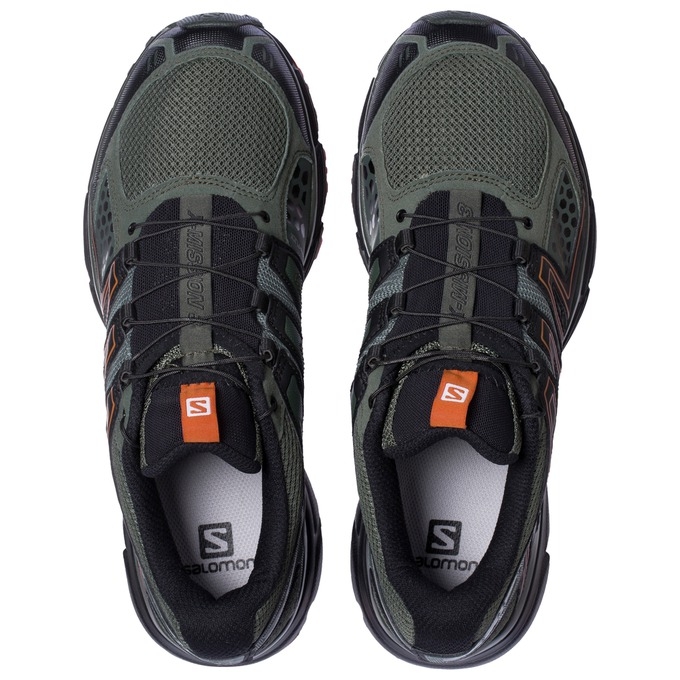 Tenis Para Trail Running Salomon X-MISSION 3 Hombre Verde Oliva Negros | MX-235WJXF