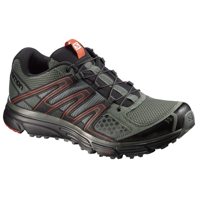 Tenis Para Trail Running Salomon X-MISSION 3 Hombre Verde Oliva Negros | MX-235WJXF