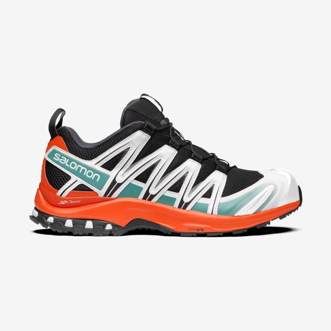 Tenis Salomon XA PRO 3D Hombre Negros Rojos Naranjas | MX-196WOUH