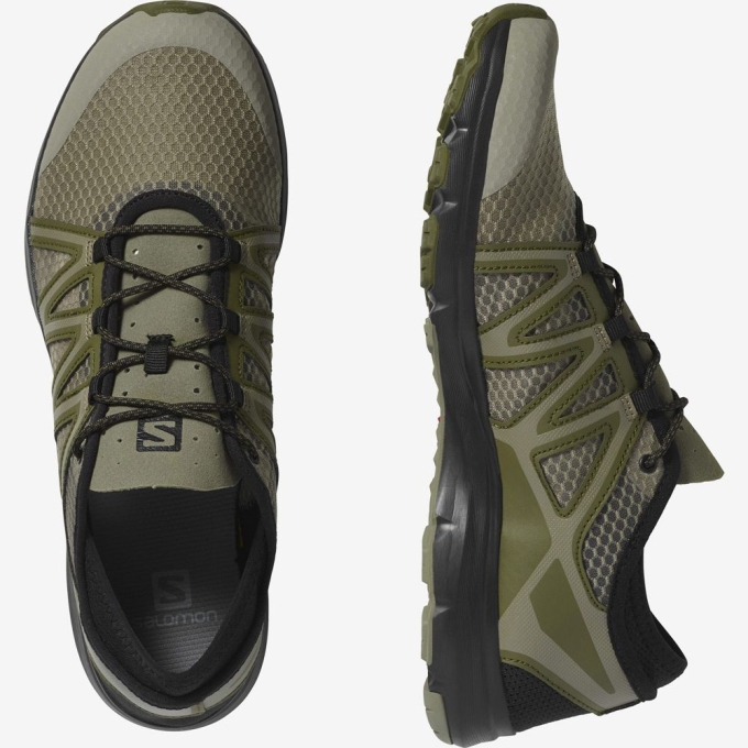 Tenis Senderismo Salomon CROSSAMPHIBIAN SWIFT 2 Hombre Verde Oliva | MX-150HKMB