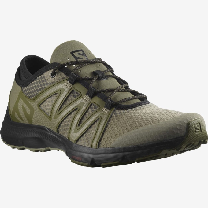 Tenis Senderismo Salomon CROSSAMPHIBIAN SWIFT 2 Hombre Verde Oliva | MX-150HKMB