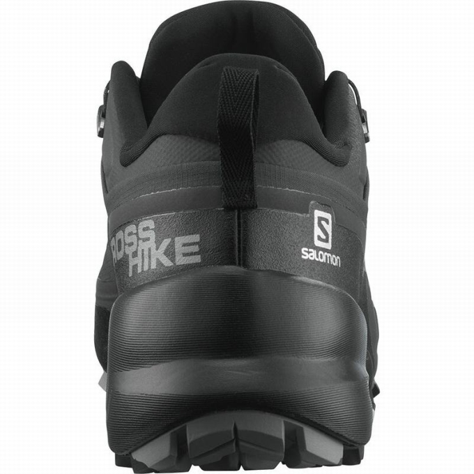 Tenis Senderismo Salomon CROSS HIKE GORE-TEX Hombre Grises Oscuro Negros | MX-028ELKJ