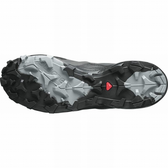 Tenis Senderismo Salomon CROSS HIKE GORE-TEX Hombre Grises Oscuro Negros | MX-028ELKJ